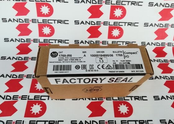 একটি নতুন অ্যালেন-ব্র্যাডলি ১৭৬৯-আইআর৬ কমপ্যাক্ট লজিক্স ৬ চ্যানেল আরটিডি/রেজিস্ট্যান্স ইনপুট মডিউল